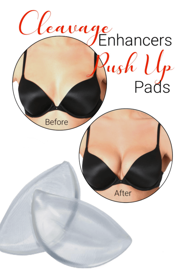 Clear Silicone Push-up Bra Inserts Cleavage Enhancers - InvisiBra