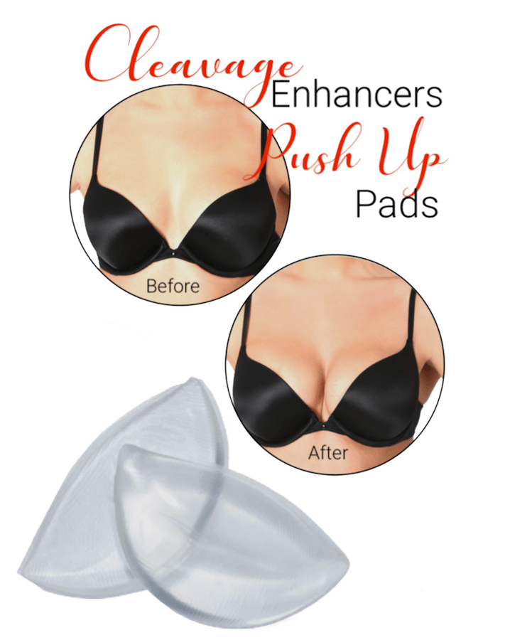 Clear Silicone Push-up Bra Inserts Cleavage Enhancers - InvisiBra