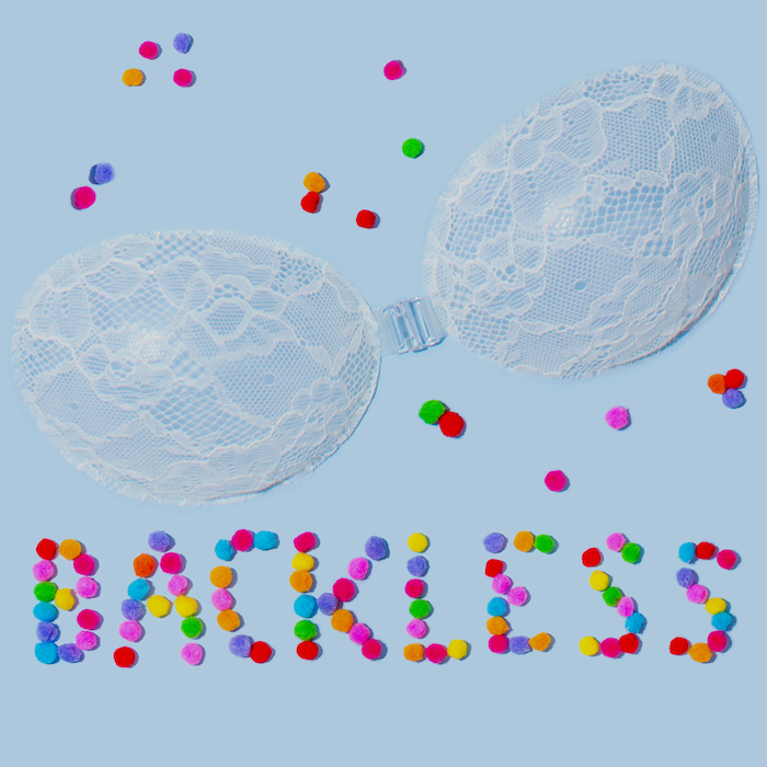 Backless Strapless stickon bra Mrs InvisiBra