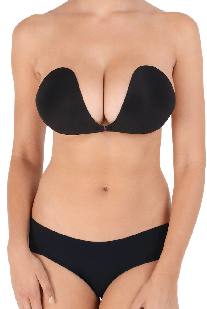 Multiwear Breathable Backless Bra Betty Boob Black - InvisiBra