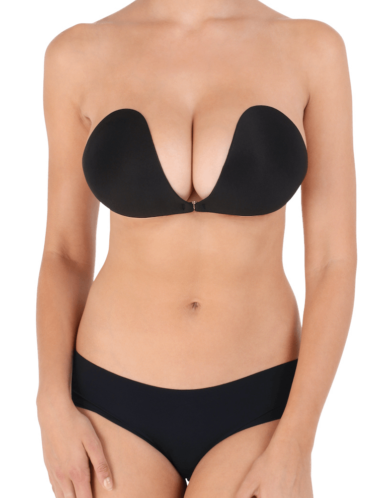 Breathable Multi-wear Seamless Backless Bra OMG Black - InvisiBra