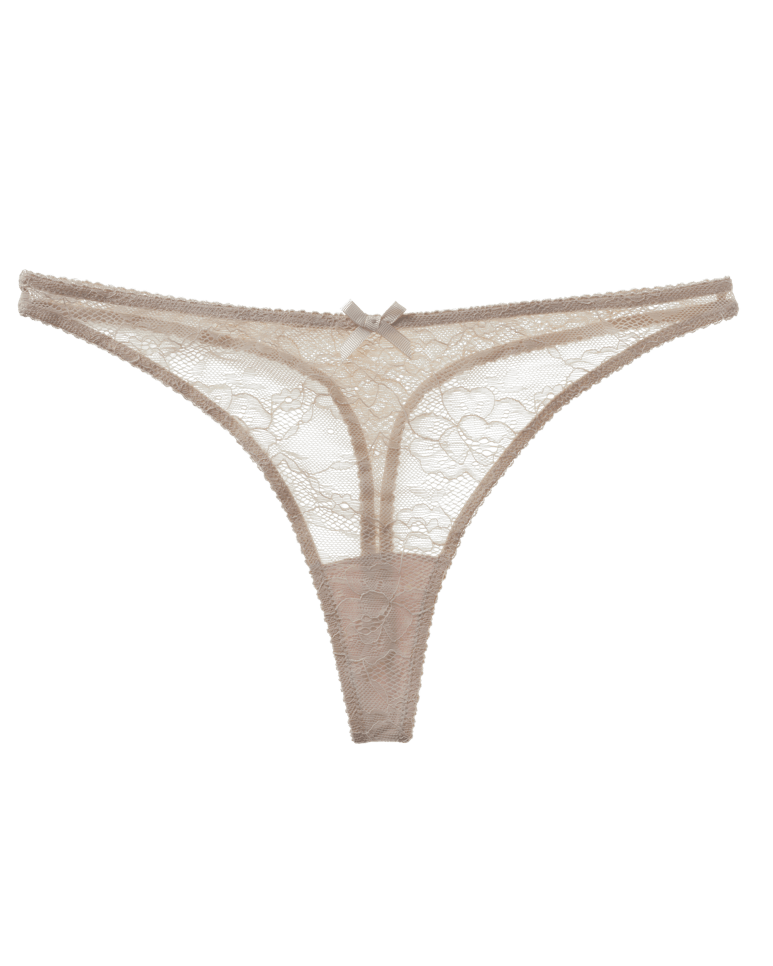 Nude Lace Thong Women Knickers Birthday Suit - InvisiBra