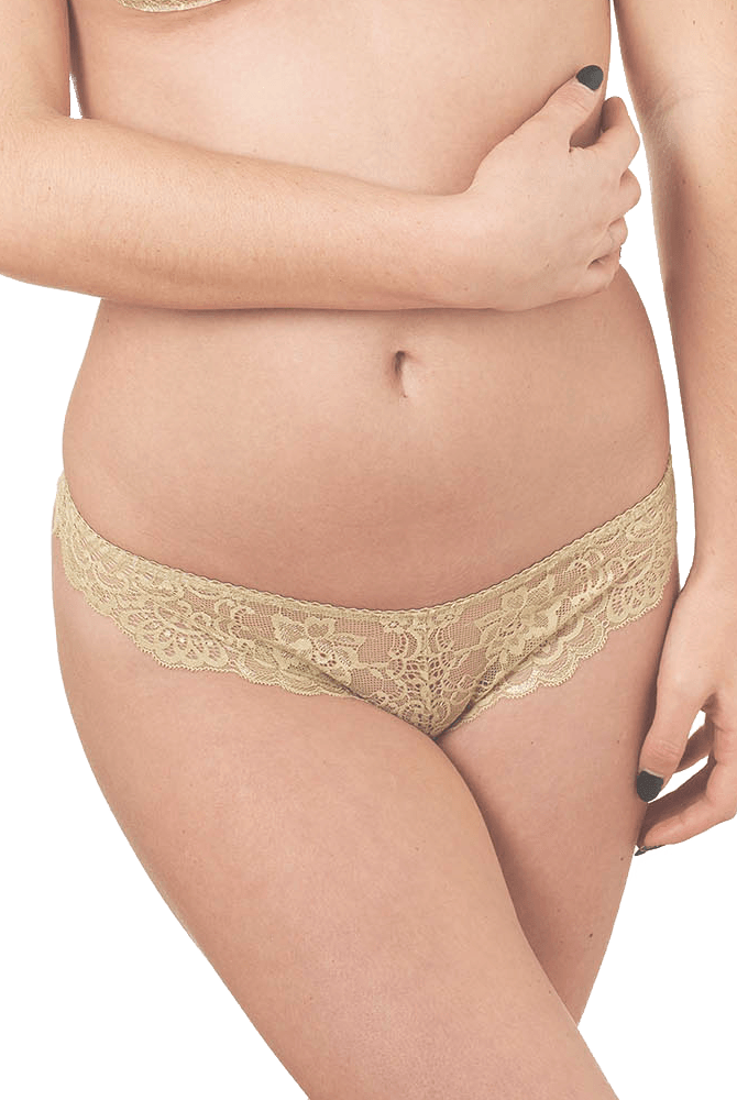 Lace Thong With Scalloped Edges Glamour - InvisiBra