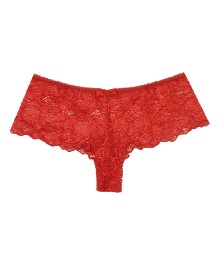 Red Floral Lace Knickers Frenchie Hot Stuff.
