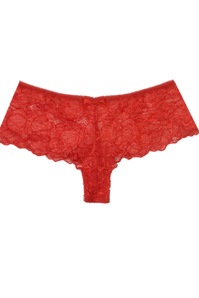 Red Floral Lace Knickers Frenchie Hot Stuff.