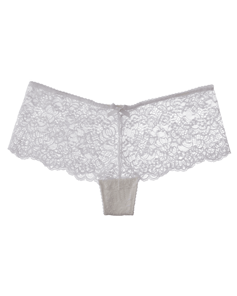 Seamless French Knickers In Ivory Lace Frenchie L.O.V.E..