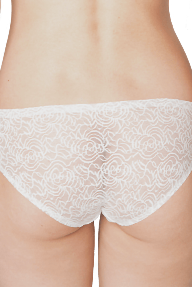Seamless Floral Lace Briefs X.O.X.O - InvisiBra