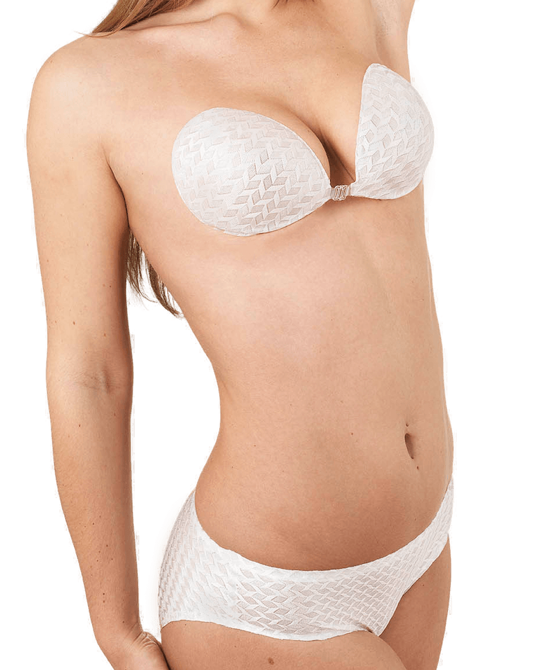 Self-Adhesive Stick-On Backless Bra White Diamond - InvisiBra