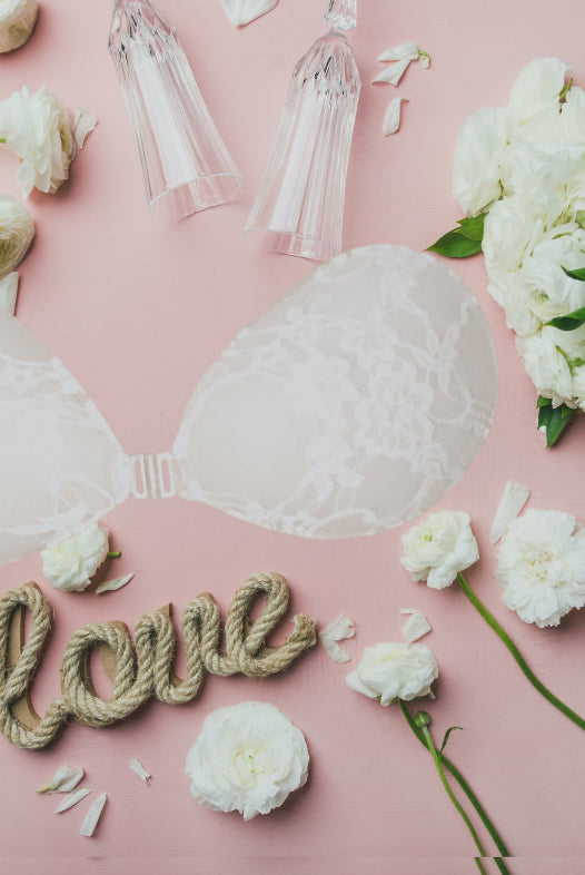 White Lace Stickon Backless Bra The Classic InvsiBra