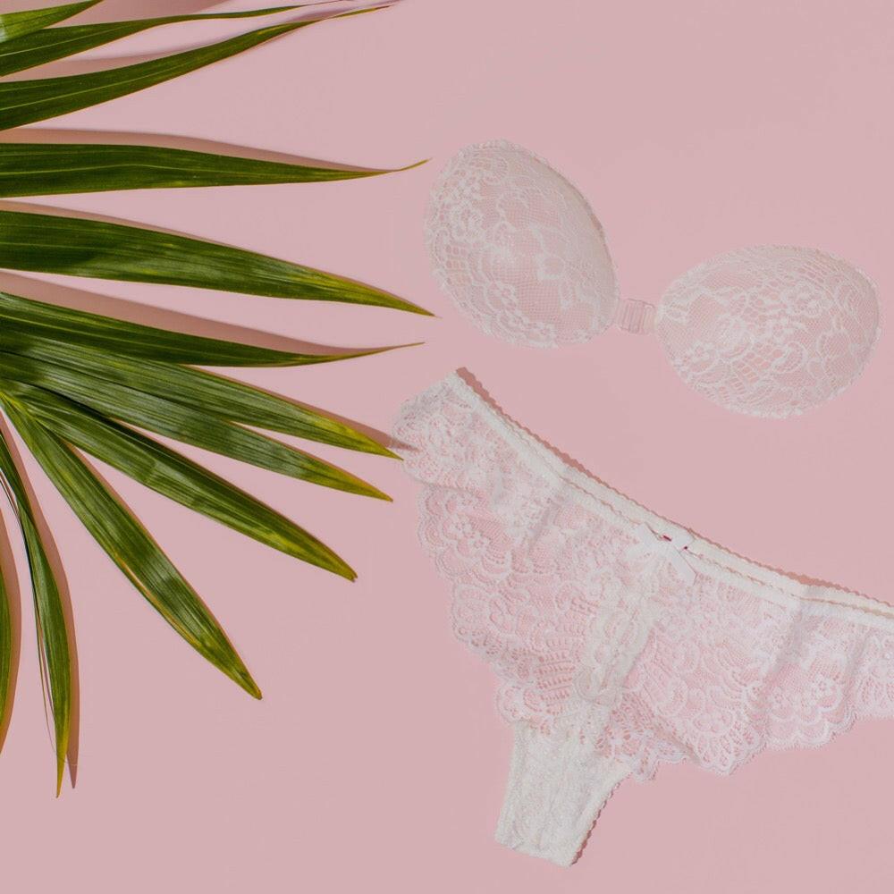 Backless Stick-On Lace Bra To The Moon.