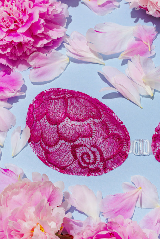 Magenta Lace Backless Bra Tutti Frutti InvisiBra