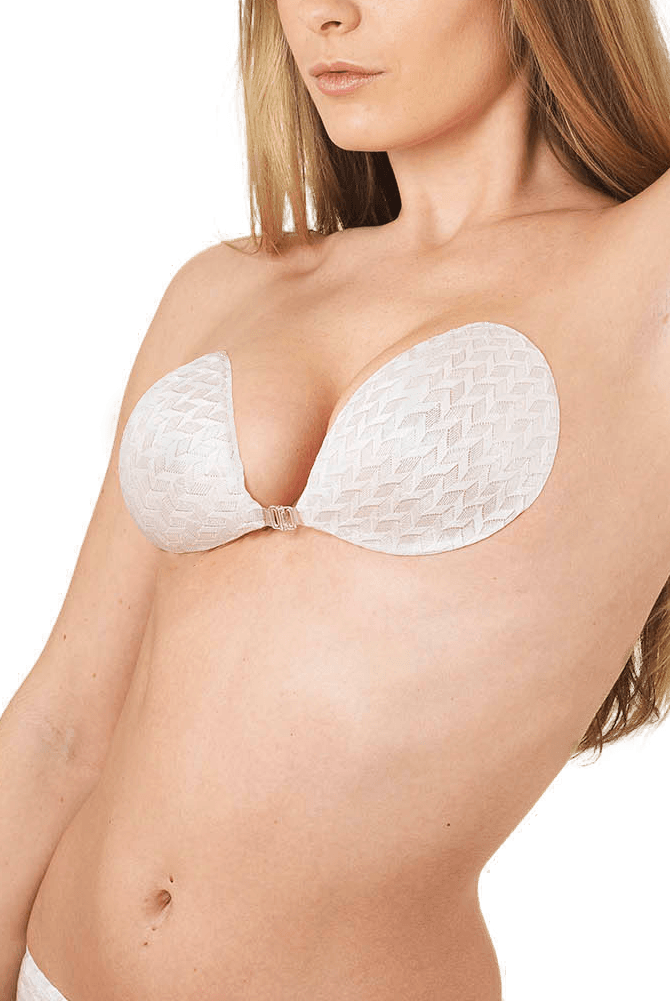 Self-Adhesive Stick-On Backless Bra White Diamond - InvisiBra