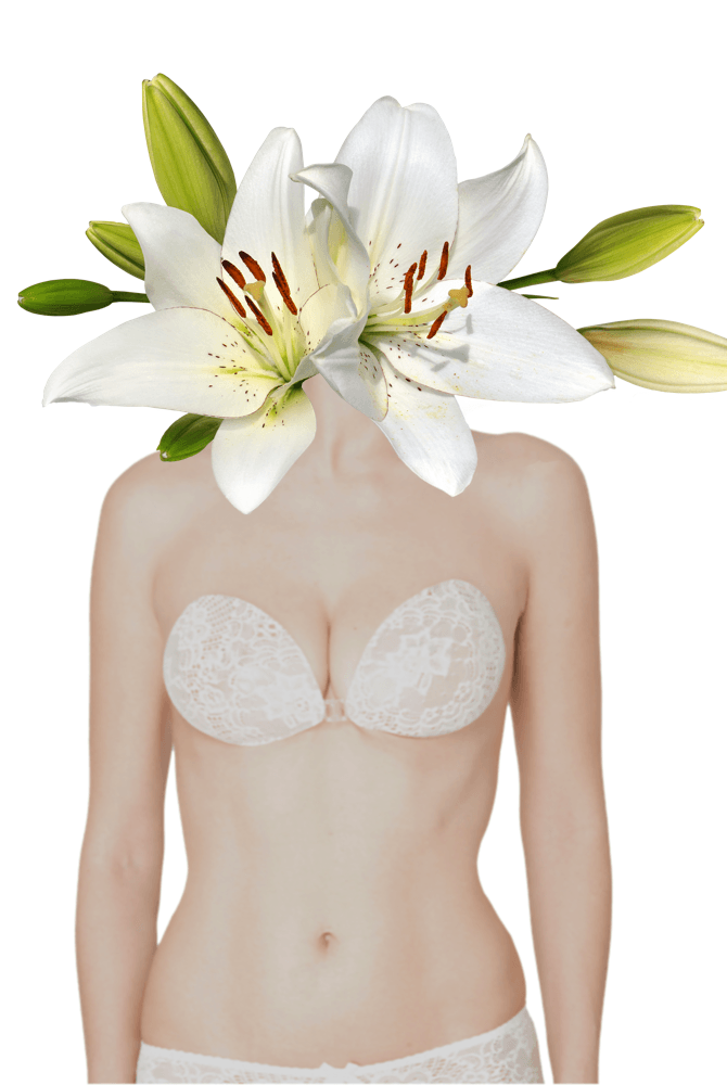 Backless Stick-On Lace Bra To The Moon.