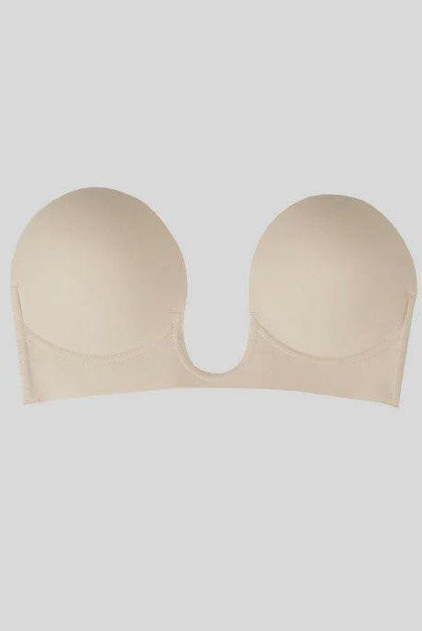 Nude U-Plunge Breathable Backless Bra Knock Out - InvisiBra