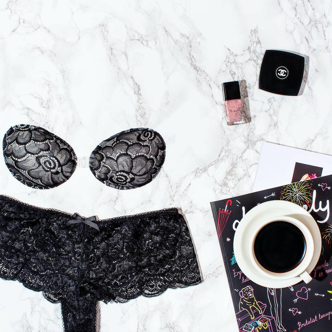 Black Lace French Briefs Frenchie Tease.