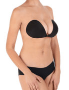 Breathable Multi-wear Seamless Backless Bra OMG Black - InvisiBra