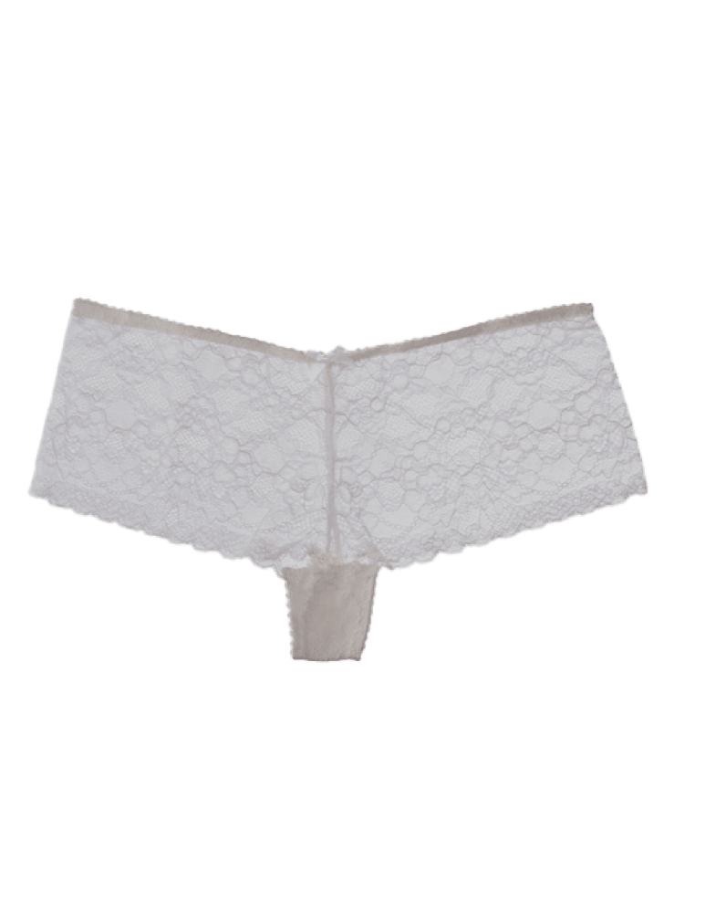White Floral Lace French Knickers Frenchie Mrs - InvisiBra