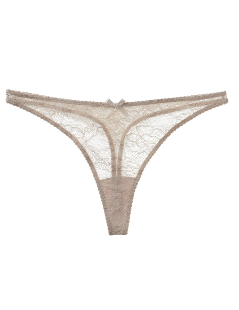 Nude Lace Thong Women Knickers Birthday Suit - InvisiBra