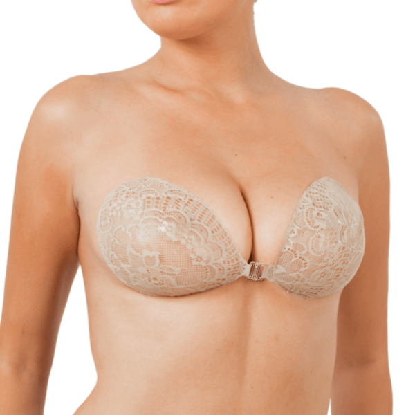 Silicone Backless Strapless Bra with Lace Glamour - InvisiBra