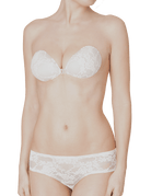 White Lace Stick-on Backless Bra The Classic - InvisiBra