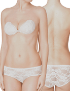 White Lace Stick-on Backless Bra The Classic - InvisiBra
